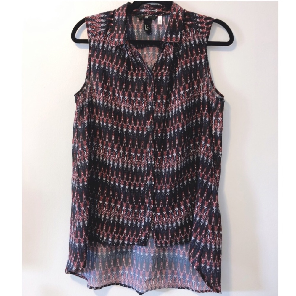 H&M | Sleeveless Button-Up Top